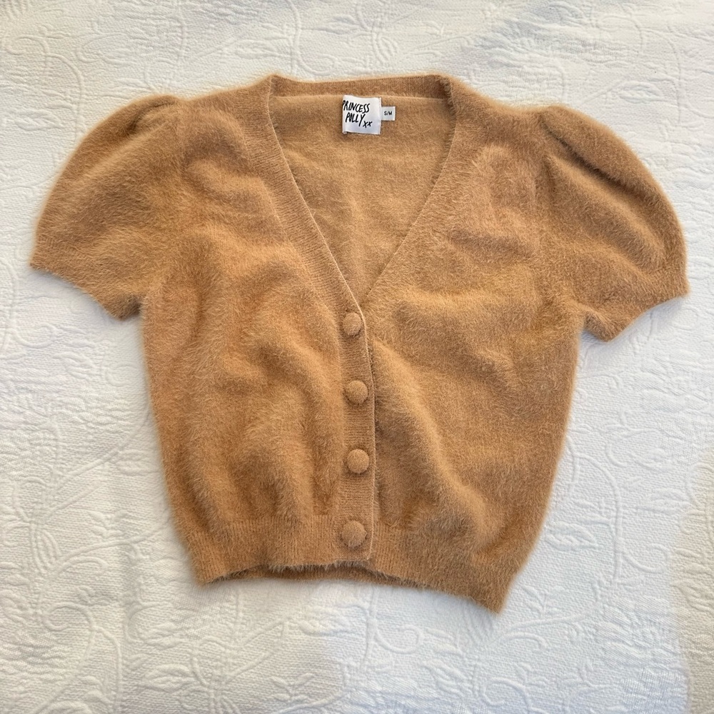 Princess Polly Tan Button Up Shirt